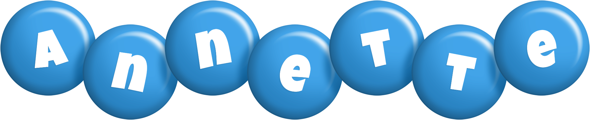 Annette candy-blue logo
