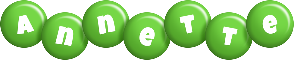 Annette candy-green logo