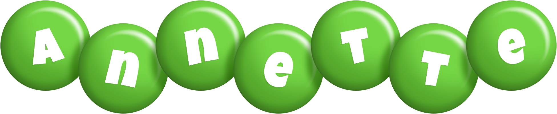 Annette candy-green logo