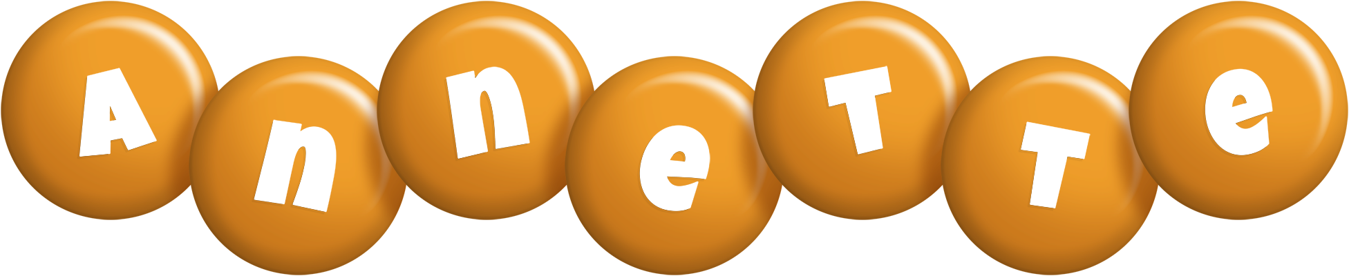 Annette candy-orange logo