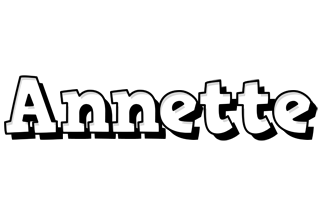 Annette snowing logo