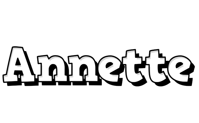 Annette snowing logo