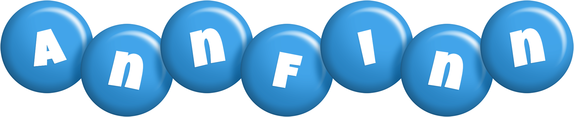 Annfinn candy-blue logo