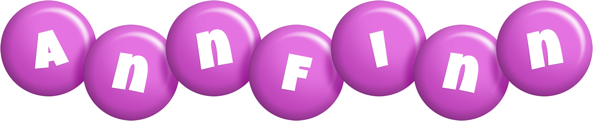 Annfinn candy-purple logo