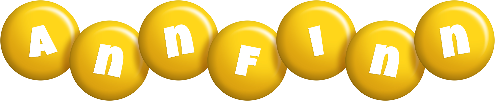 Annfinn candy-yellow logo