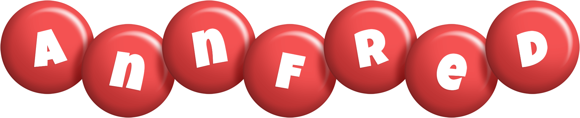 Annfred candy-red logo