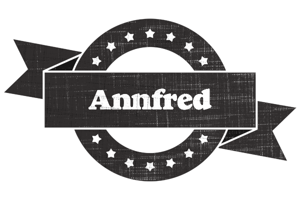 Annfred grunge logo