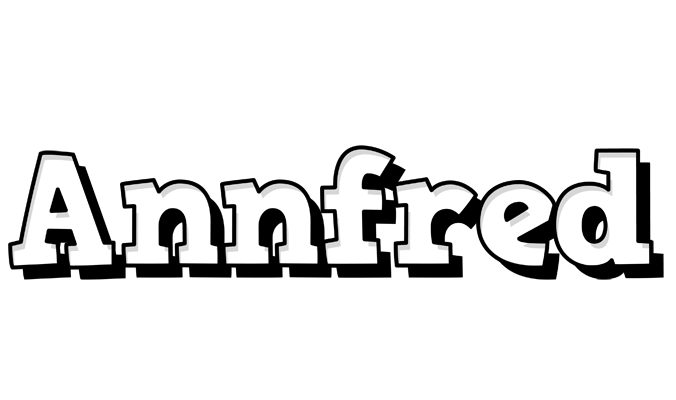 Annfred snowing logo