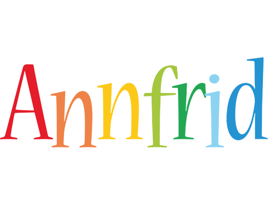 Annfrid birthday logo