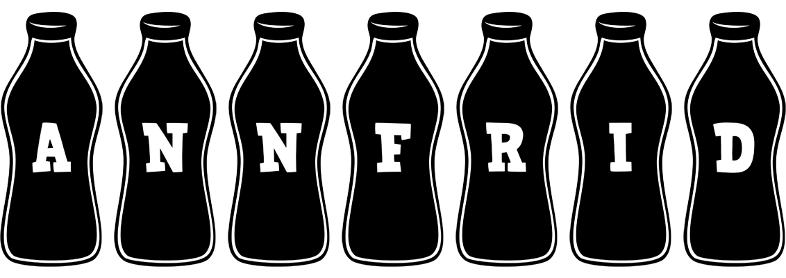 Annfrid bottle logo