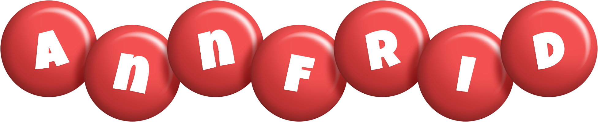 Annfrid candy-red logo