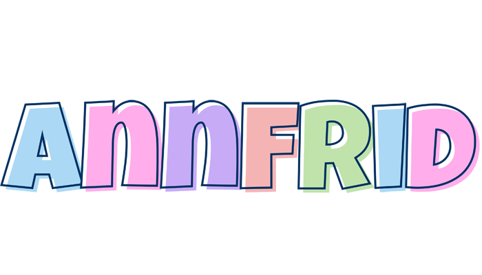 Annfrid pastel logo