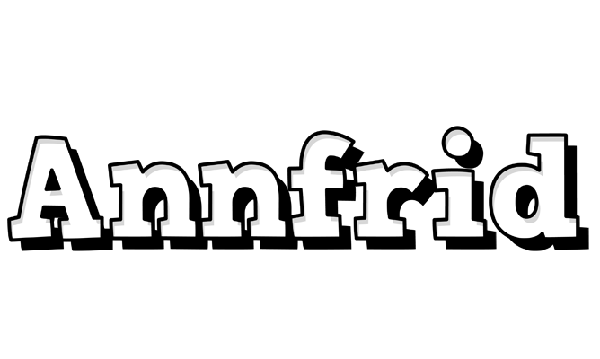 Annfrid snowing logo