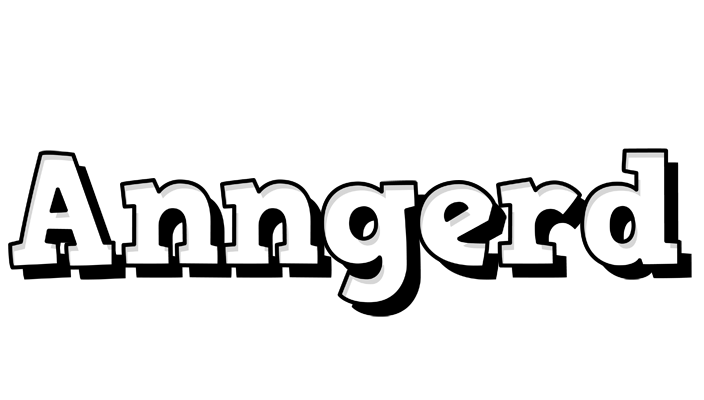 Anngerd snowing logo