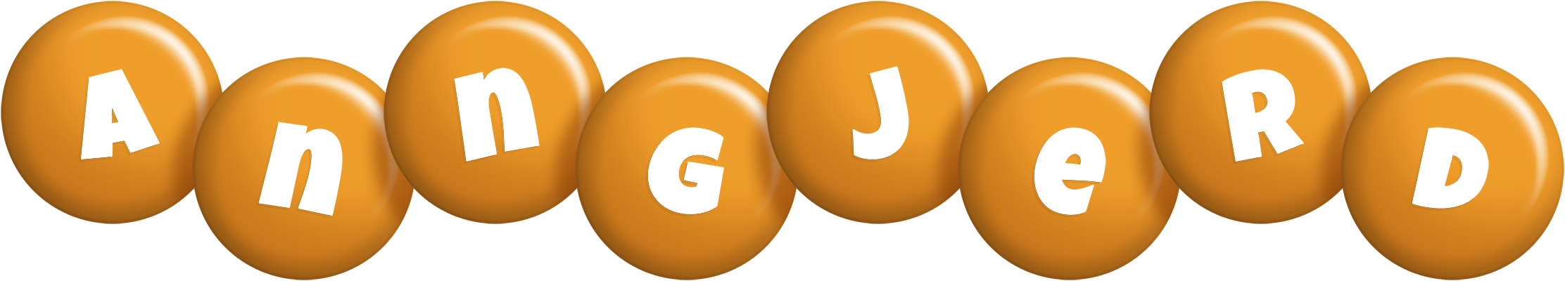 Anngjerd candy-orange logo