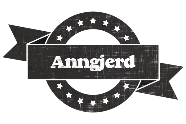 Anngjerd grunge logo