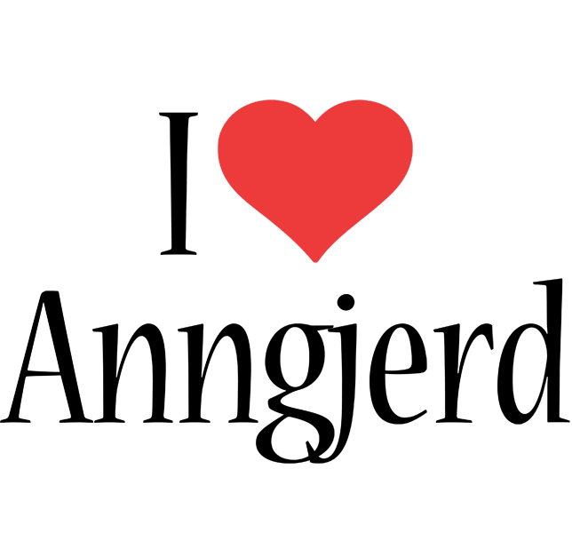 Anngjerd i-love logo