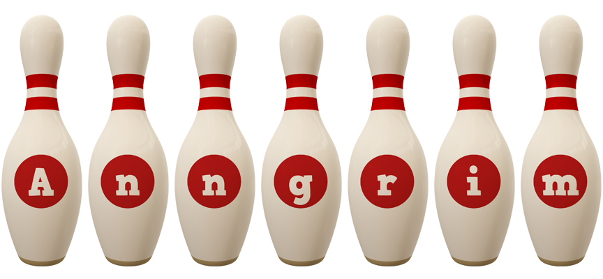 Anngrim bowling-pin logo