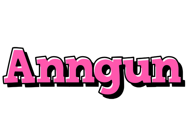 Anngun girlish logo