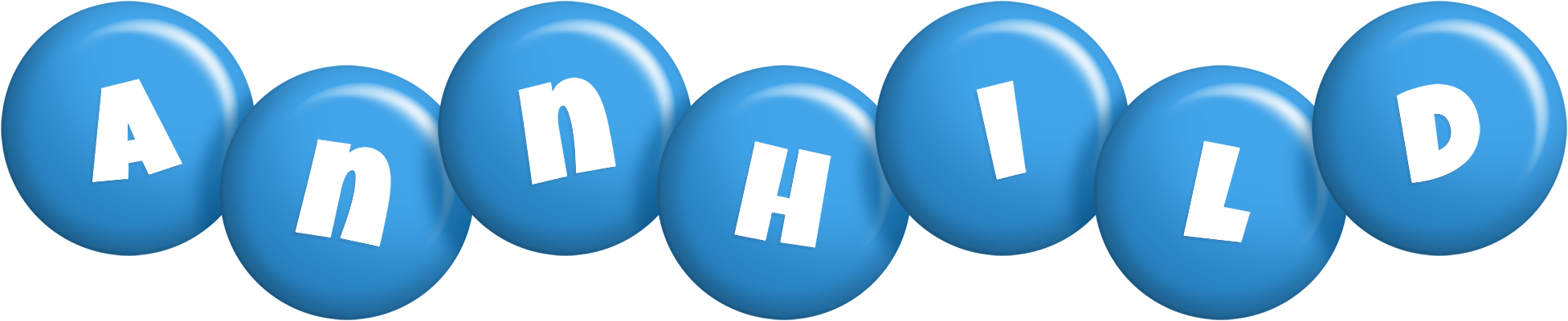 Annhild candy-blue logo