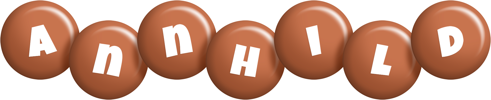 Annhild candy-brown logo