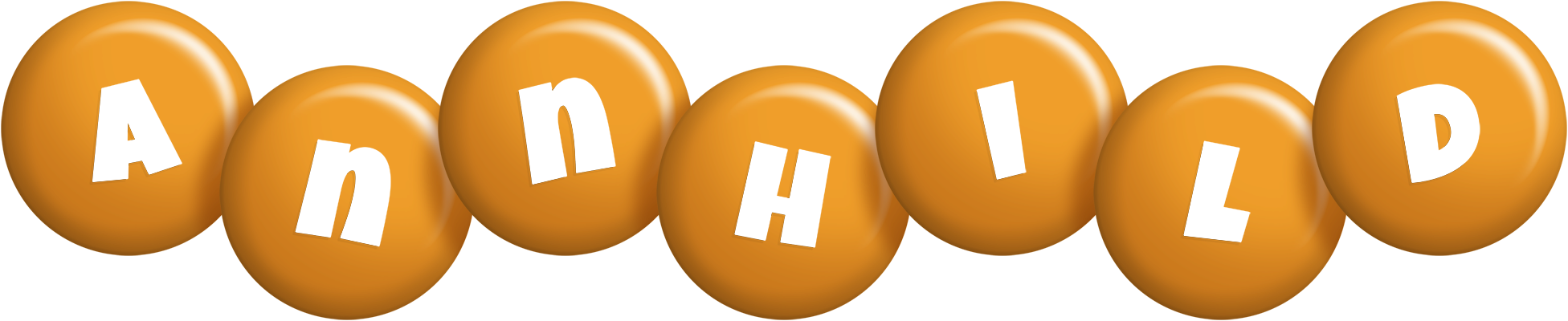 Annhild candy-orange logo