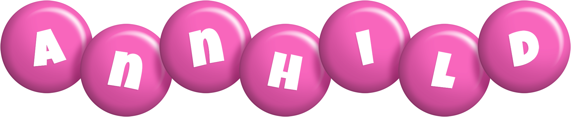 Annhild candy-pink logo