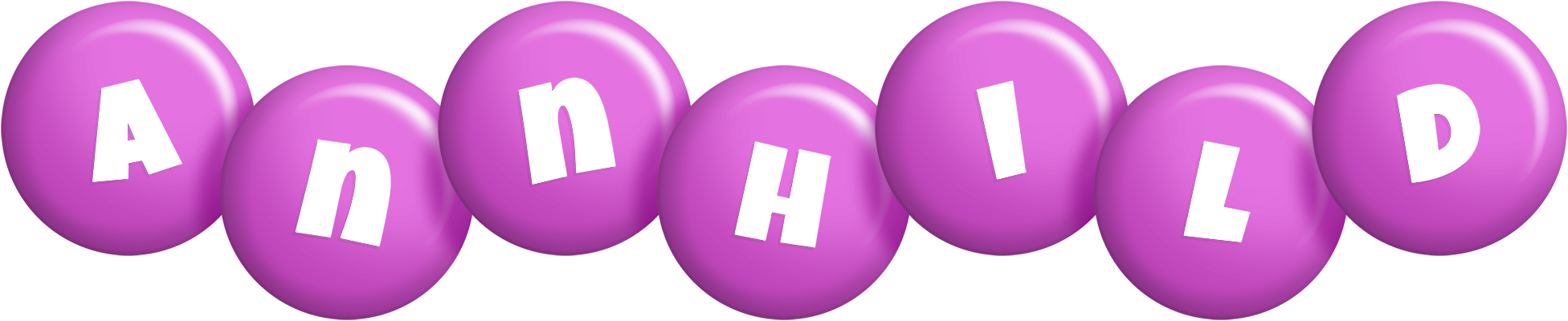 Annhild candy-purple logo