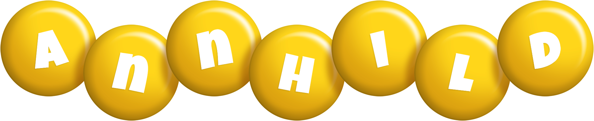 Annhild candy-yellow logo