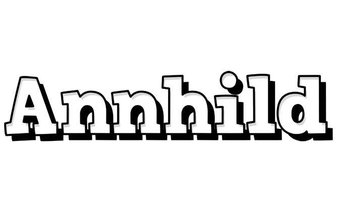 Annhild snowing logo
