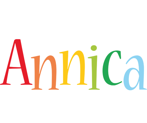 Annica birthday logo