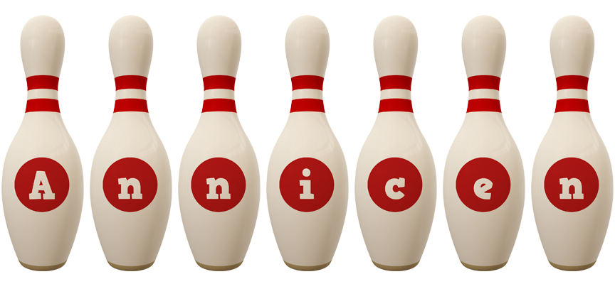 Annicen bowling-pin logo
