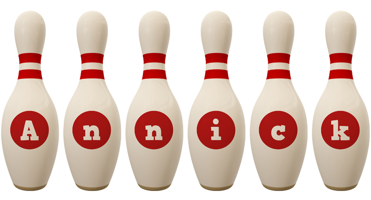 Annick bowling-pin logo