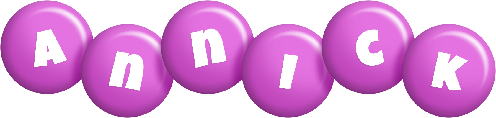 Annick candy-purple logo