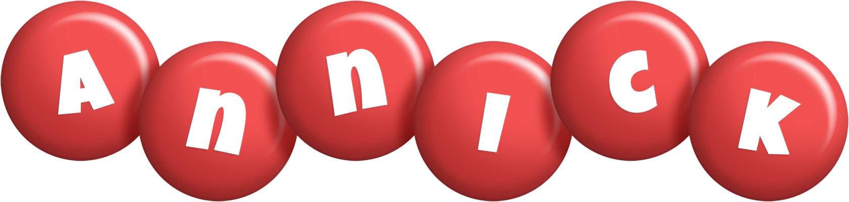 Annick candy-red logo