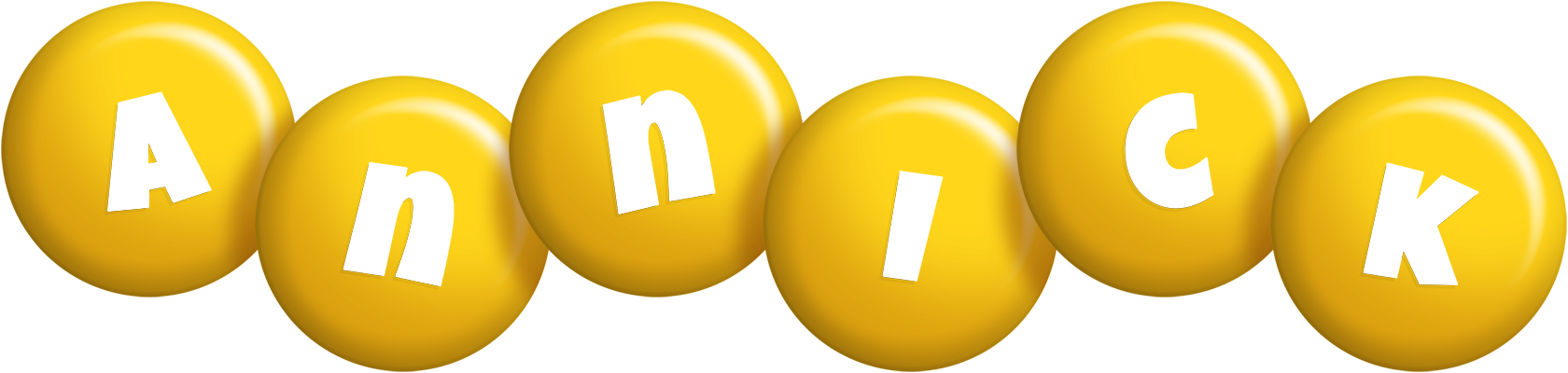 Annick candy-yellow logo
