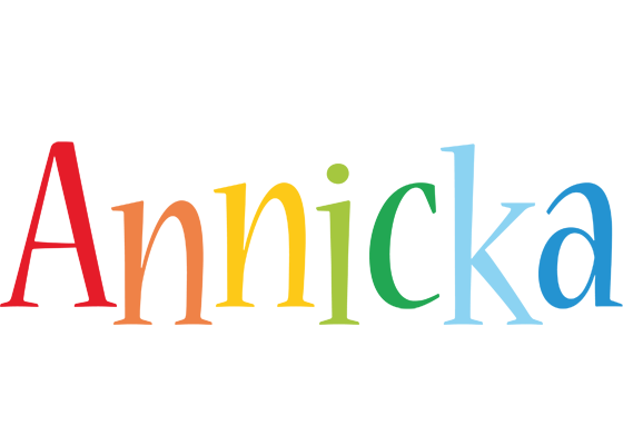 Annicka birthday logo