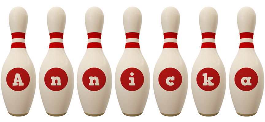 Annicka bowling-pin logo