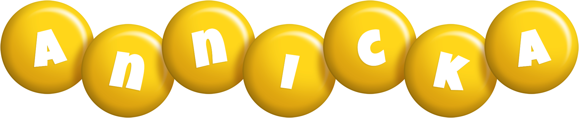 Annicka candy-yellow logo