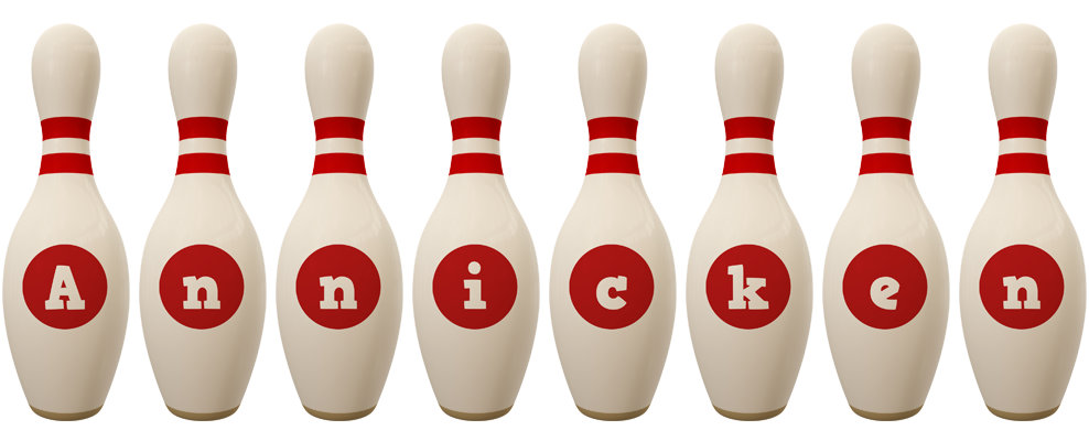 Annicken bowling-pin logo