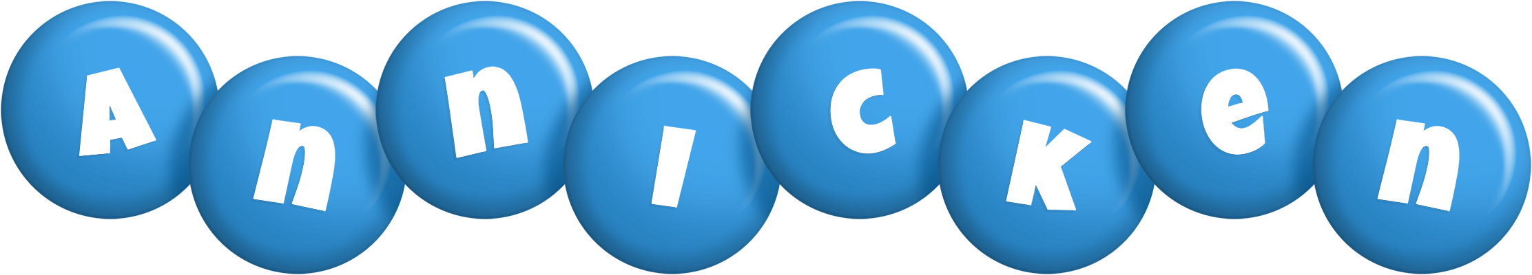 Annicken candy-blue logo