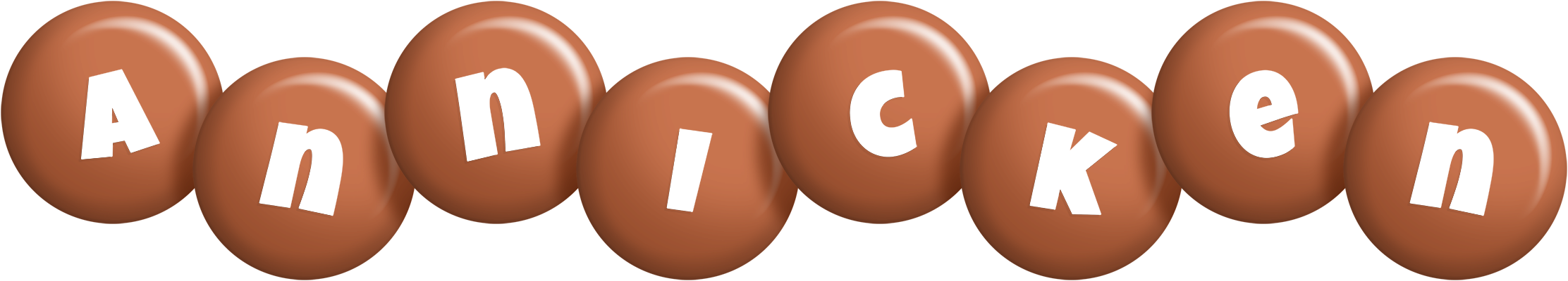 Annicken candy-brown logo