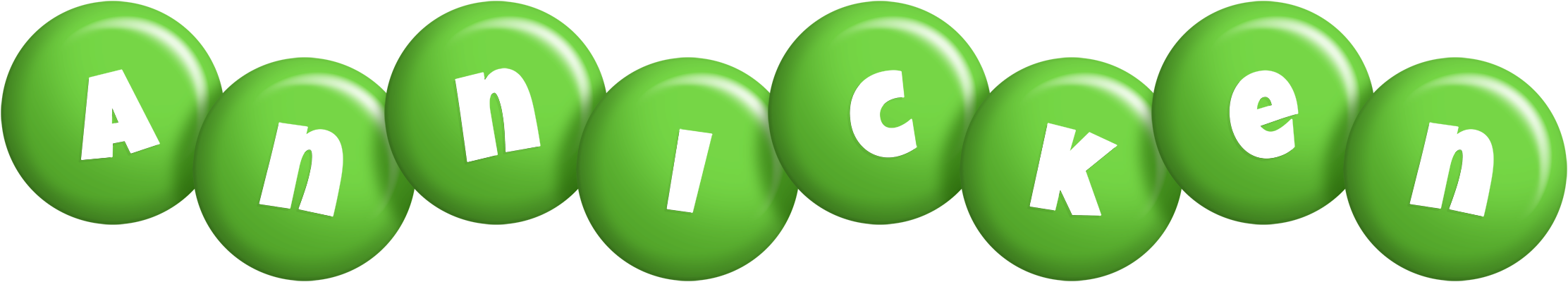 Annicken candy-green logo