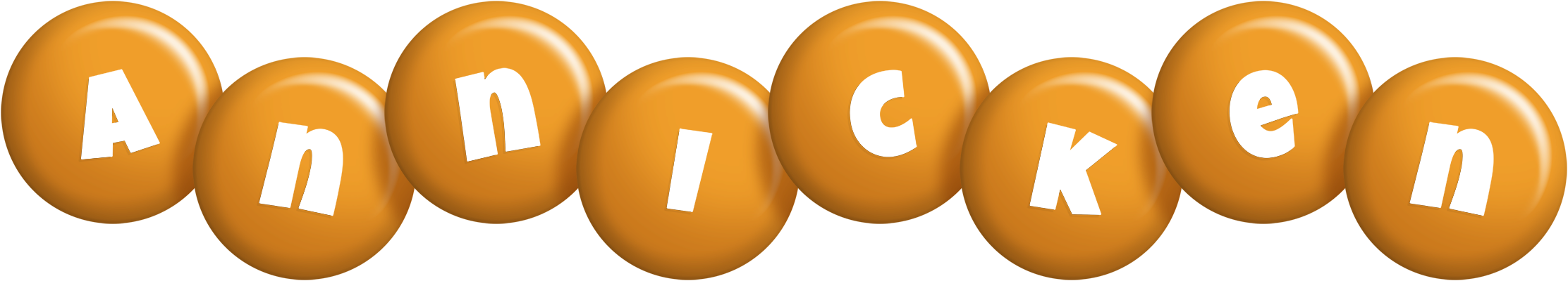 Annicken candy-orange logo