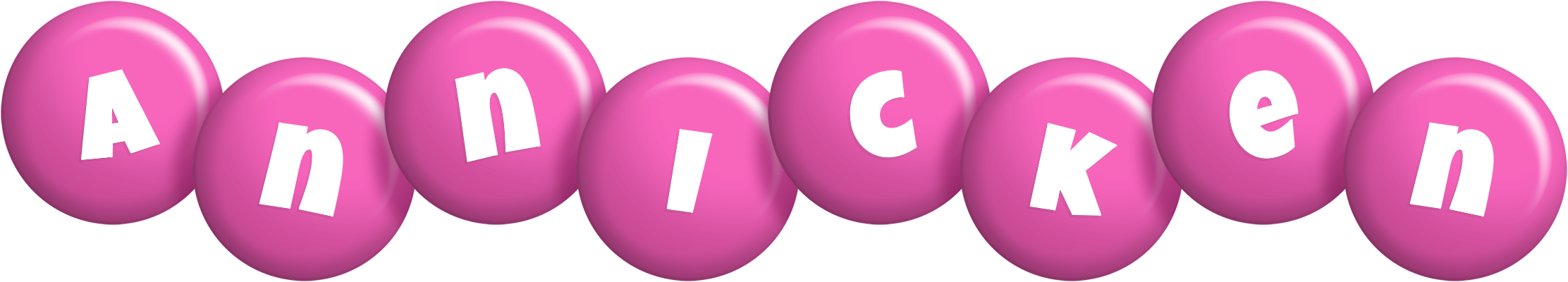 Annicken candy-pink logo