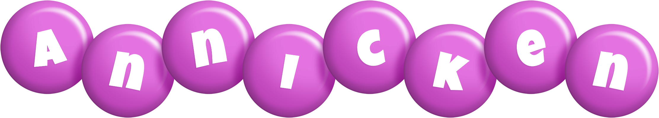Annicken candy-purple logo
