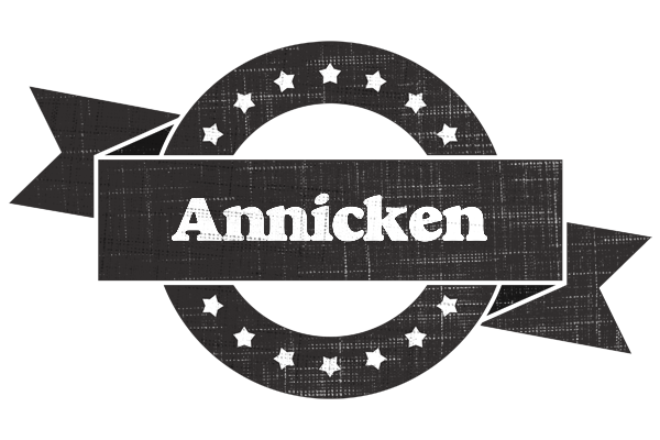 Annicken grunge logo