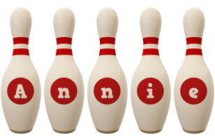 Annie bowling-pin logo