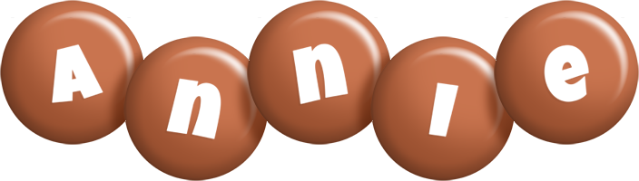 Annie candy-brown logo