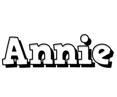 Annie snowing logo